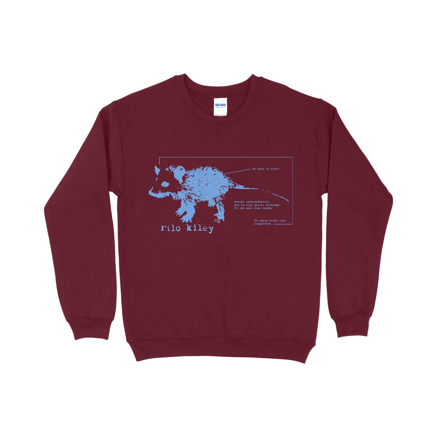 Schematic Possum Crewneck - Garnet