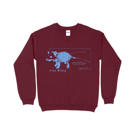 Schematic Possum Crewneck - Garnet
