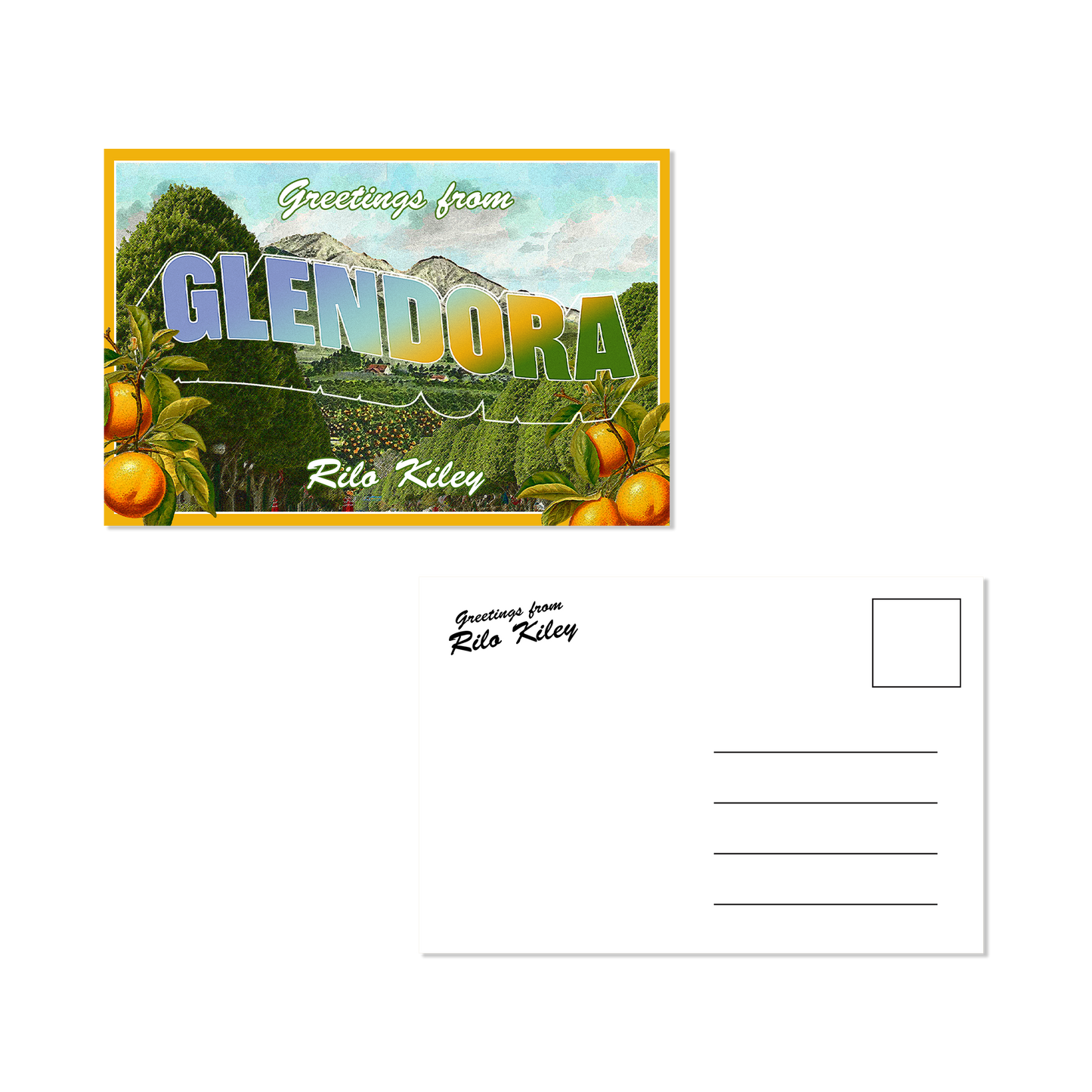 Greetings From Glendora Postcard